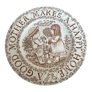 Vintage Plate Mother Makes a Happy Home. Mothe’s day approach make a great gift